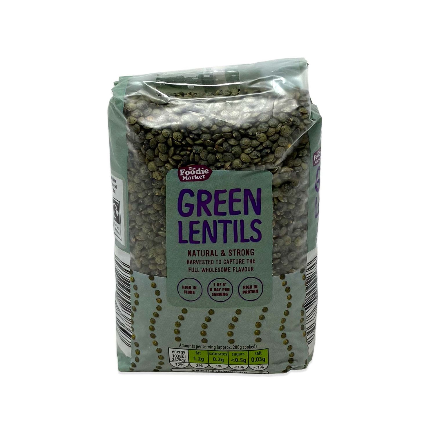 Green Lentils 500g The Foodie Market